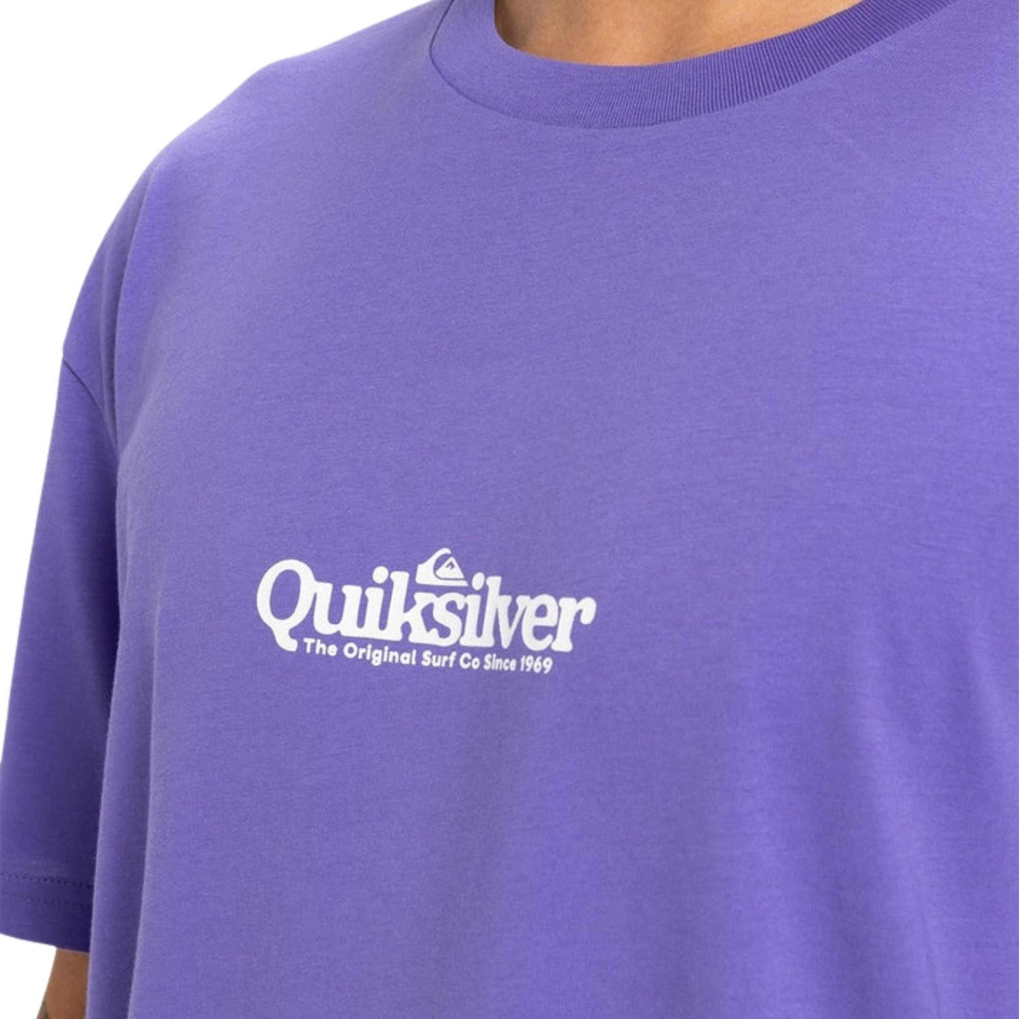 Quiksilver Fineline Erkek Mor Tişört