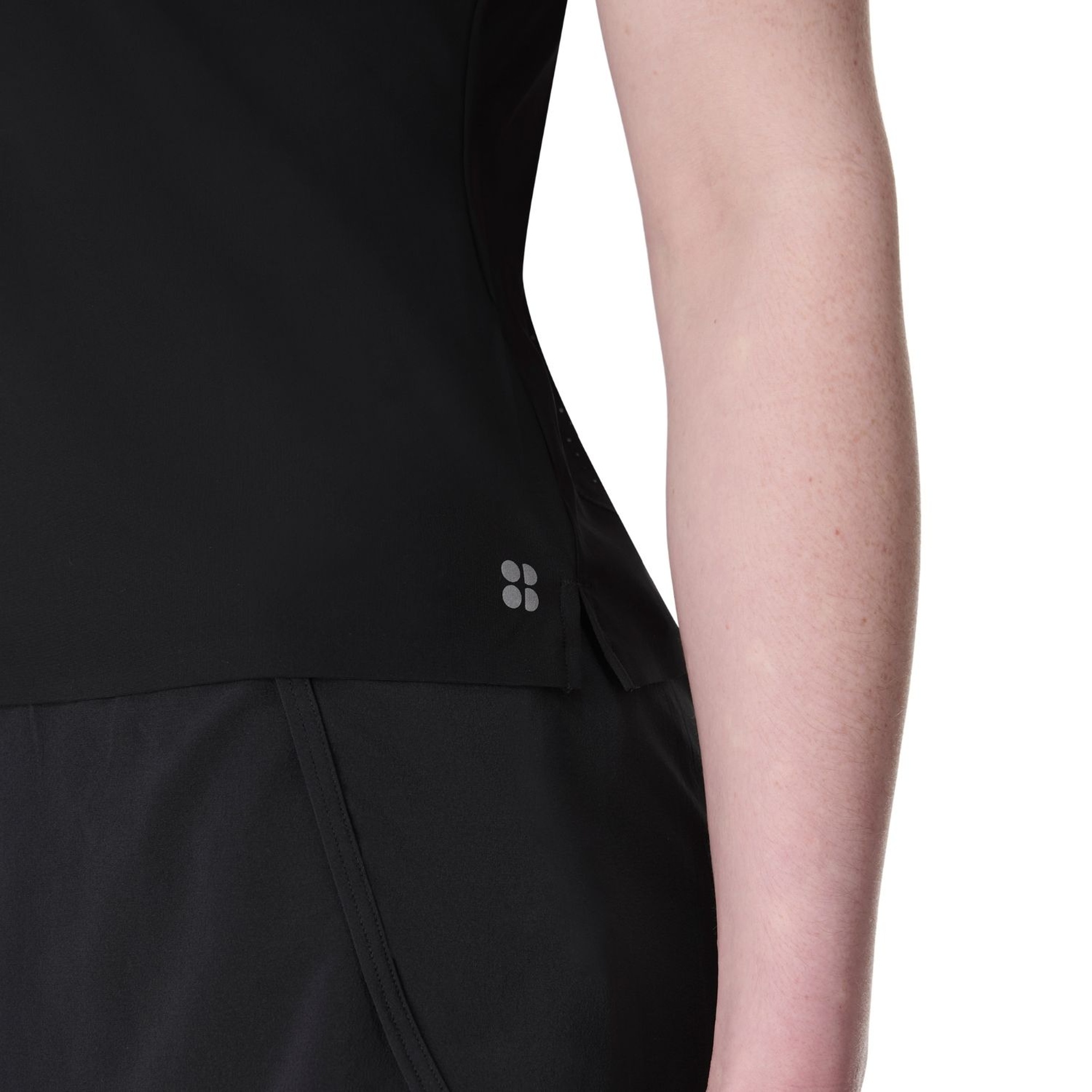 Sweaty Betty Zero Gravity Race Fit Tee Kadın Siyah Koşu Tişört