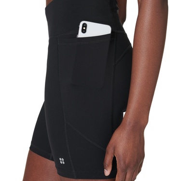  Sweaty Betty Zero Gravity 6 Running Short Kadın Siyah Koşu Şortu