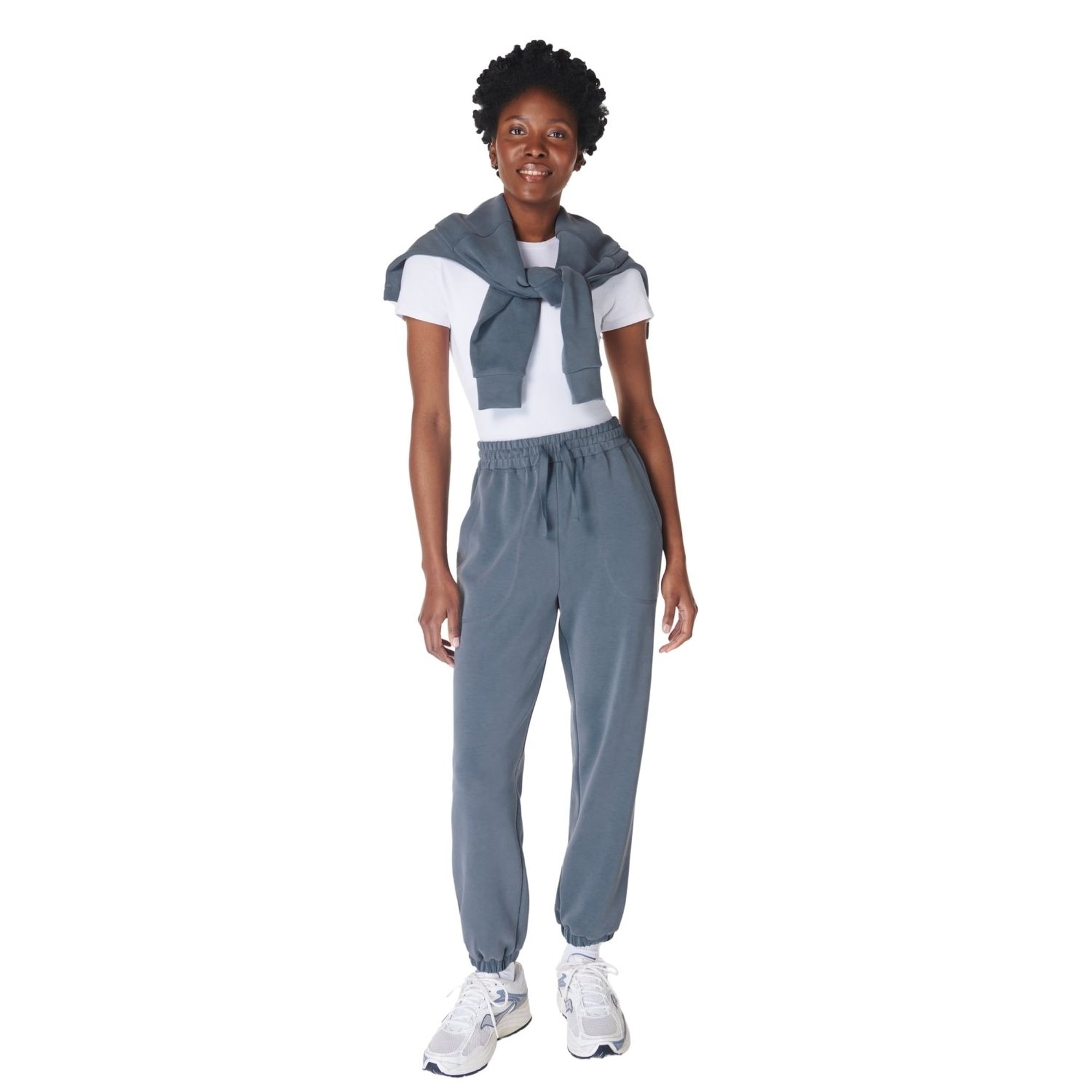 Sweaty Betty Sand Wash Cuffed Trouser Kadın Mavi Pantolon