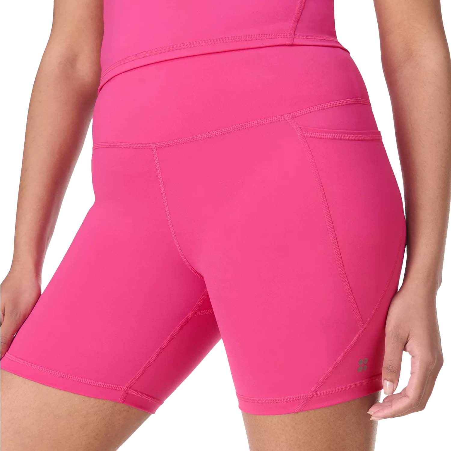  Sweaty Betty Power 6 Biker Shorts Kadın Pembe Koşu Şortu