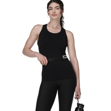  Sweaty Betty Athlete Seamless Workout Tank Kadın Siyah Fitness Tişört