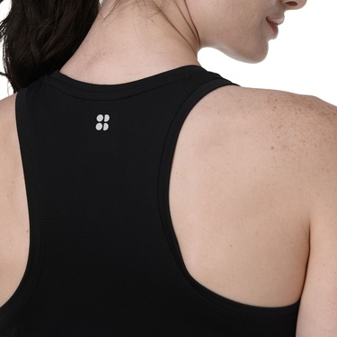  Sweaty Betty Athlete Seamless Workout Tank Kadın Siyah Fitness Tişört