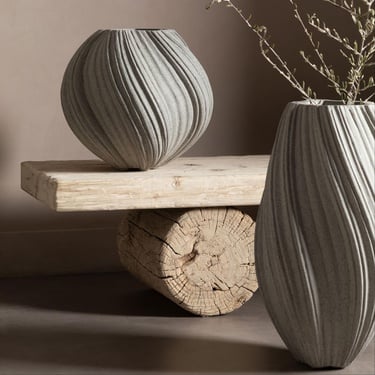  SPIRAL VAZO BEJ 34X32CM