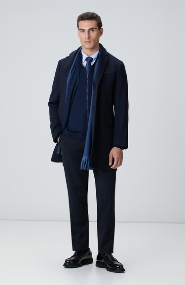  Network Erkek Açık Mavi Slim Fit Lycralı Cotton Petek Desen Gömlek