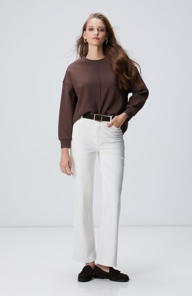  Network Kadın Kahverengi Sweatshirt