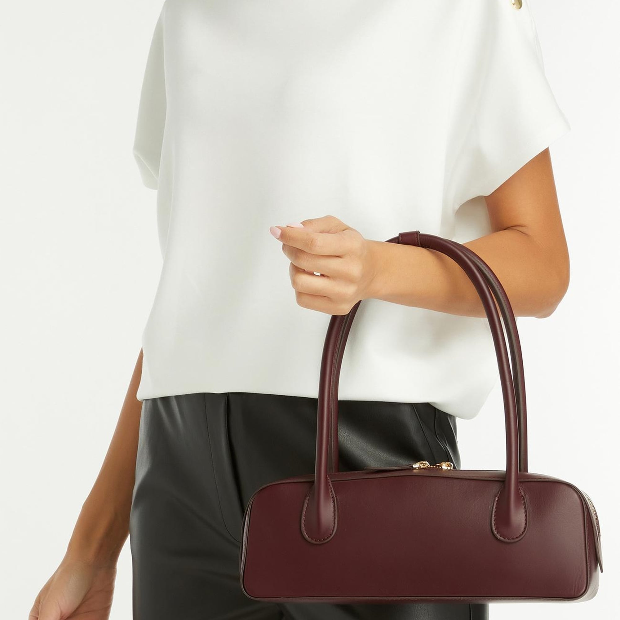 Network Kadın Bordo Deri Çanta