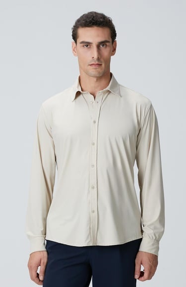  Network Erkek Bej Gömlek