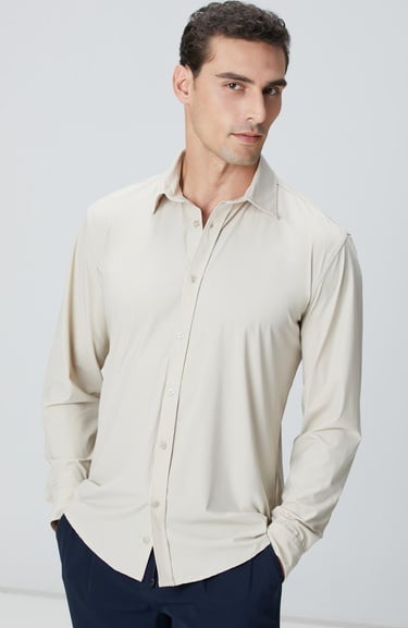  Network Erkek Bej Gömlek