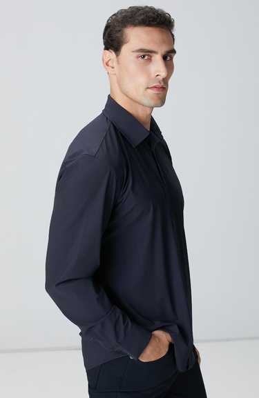  Network Erkek Lacivert Gömlek