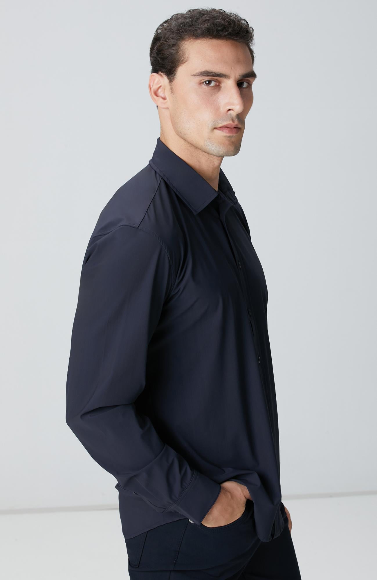  Network Erkek Lacivert Gömlek