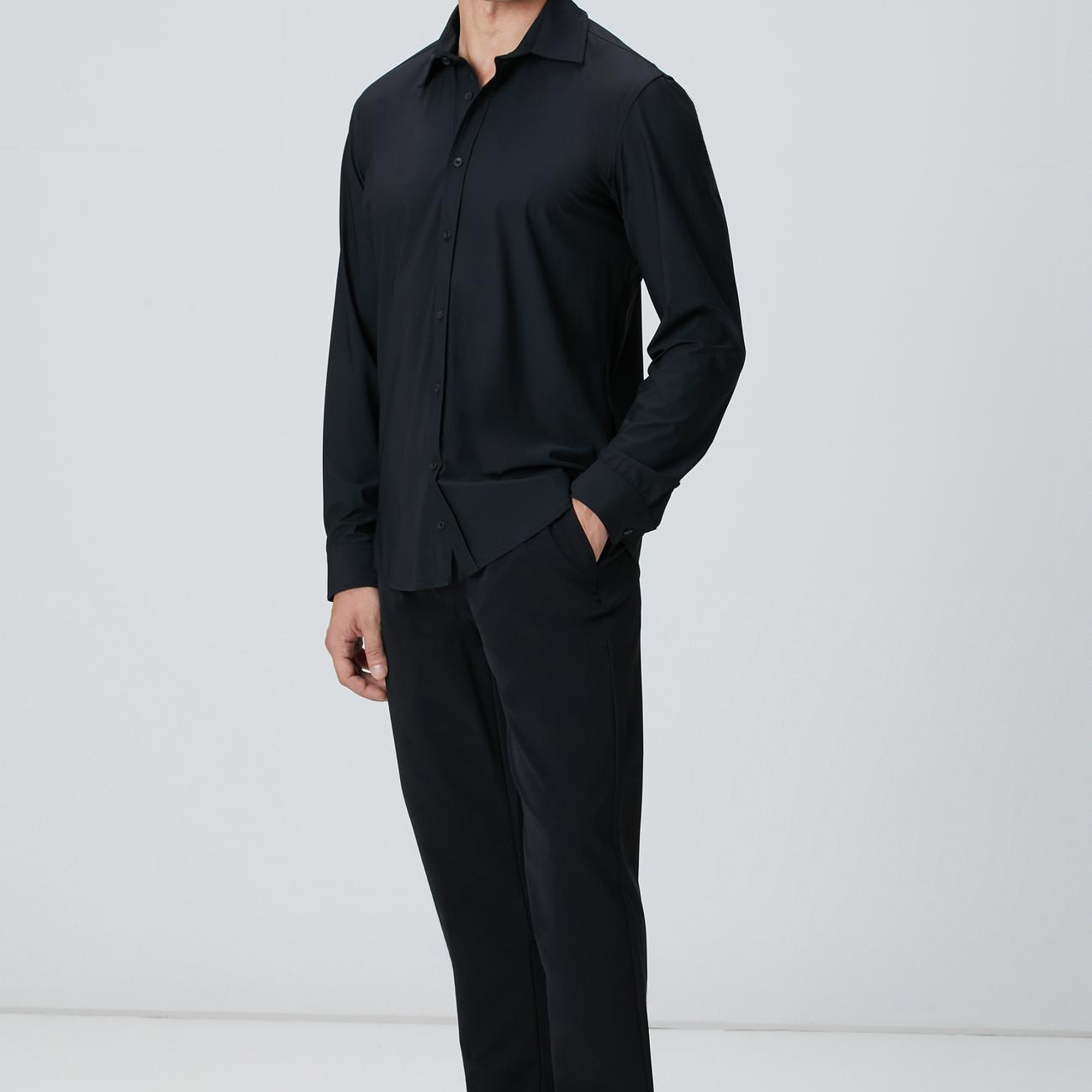 Network Erkek Siyah Gömlek