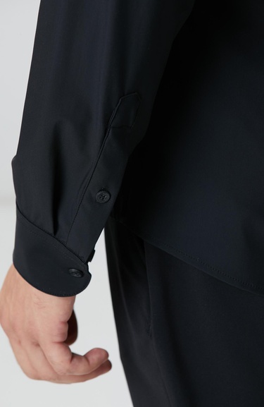  Network Erkek Siyah Gömlek