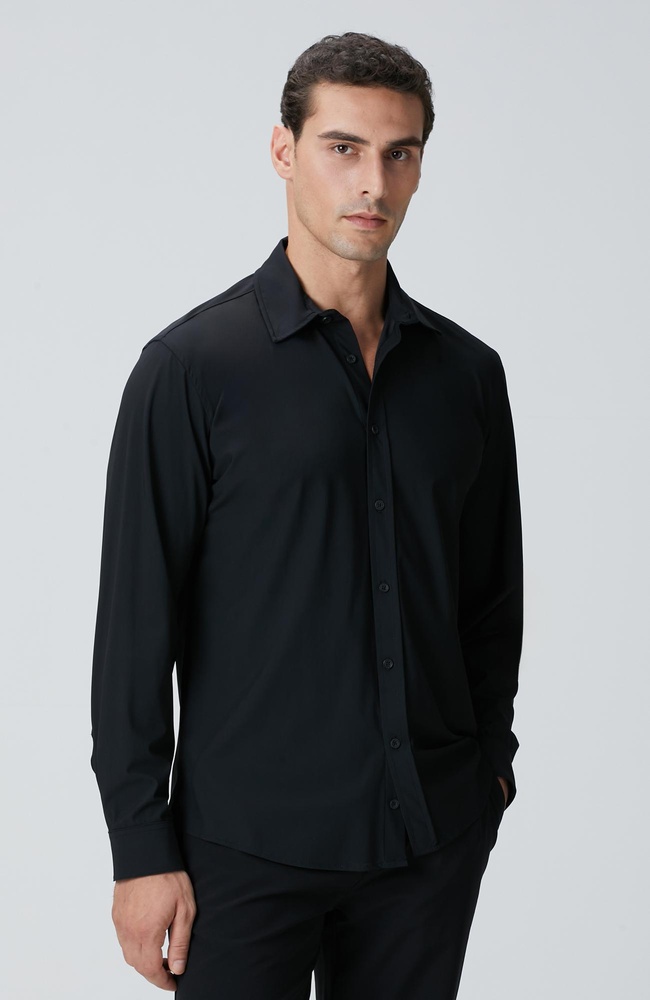  Network Erkek Siyah Gömlek