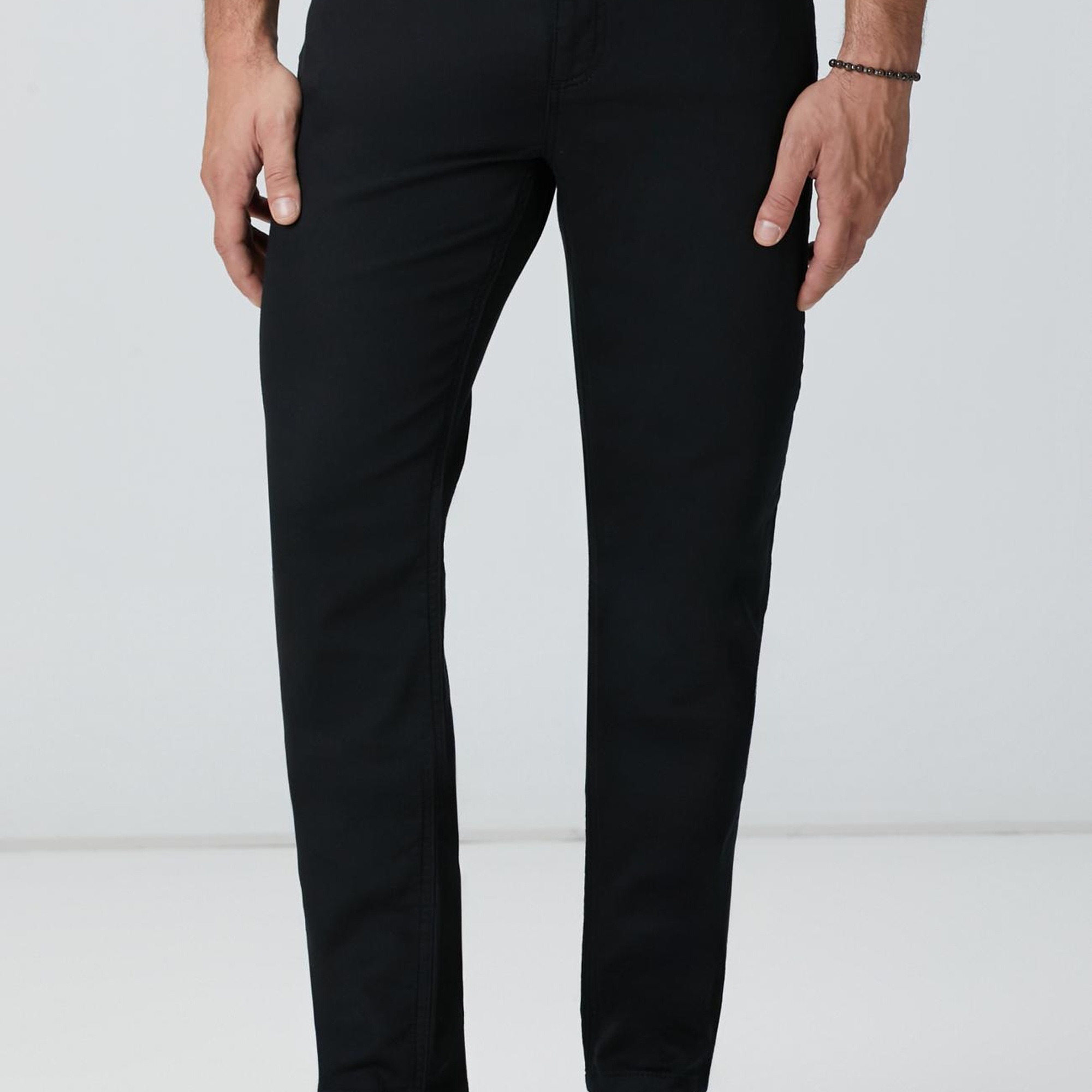 Network Erkek Siyah Casual Pantolon