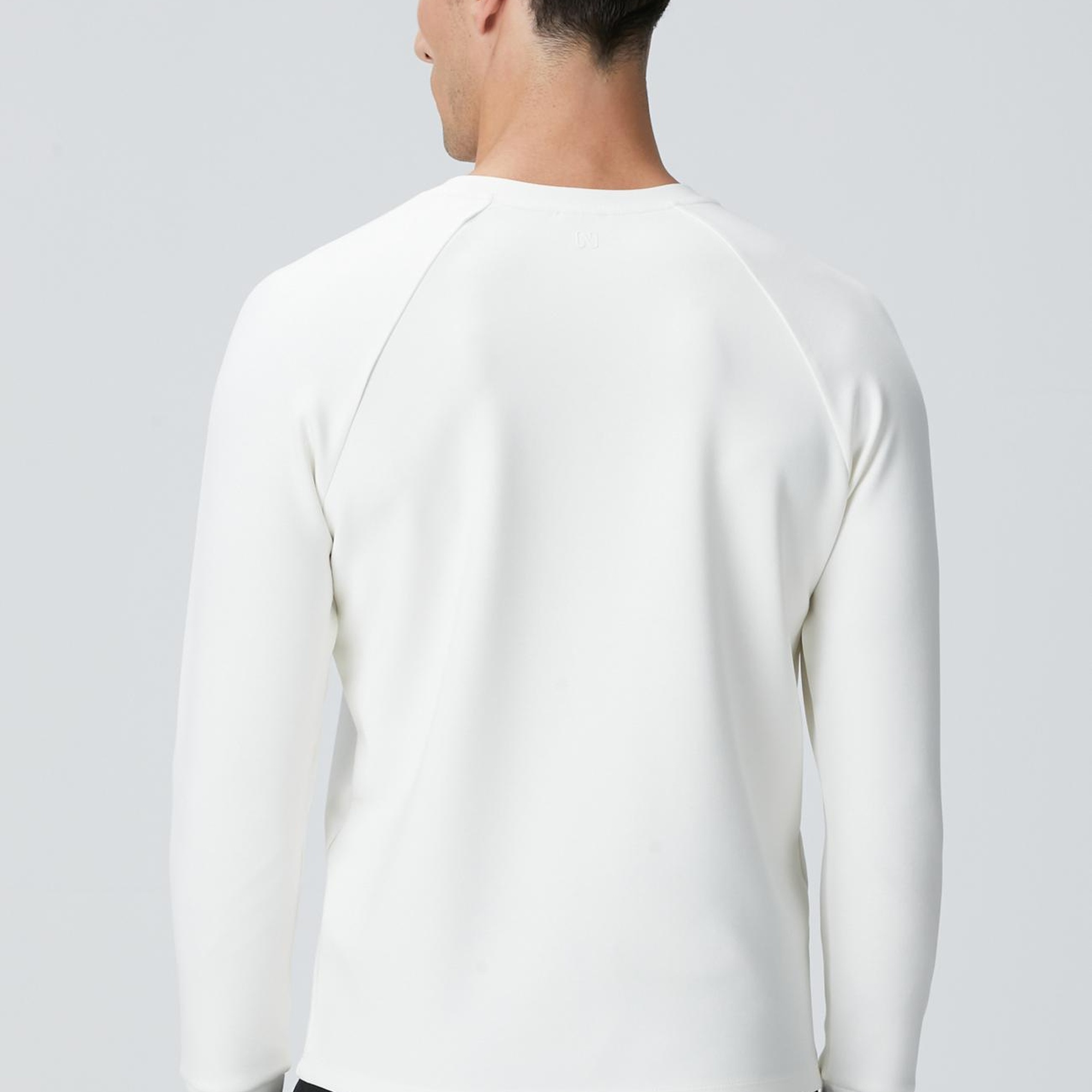 Network Erkek Kırık Beyaz Bisiklet Yaka Basic Sweatshirt