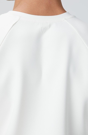  Network Erkek Kırık Beyaz Bisiklet Yaka Basic Sweatshirt