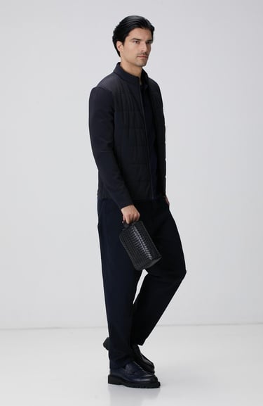  Network Erkek Siyah Deri Kozmetik Çantası