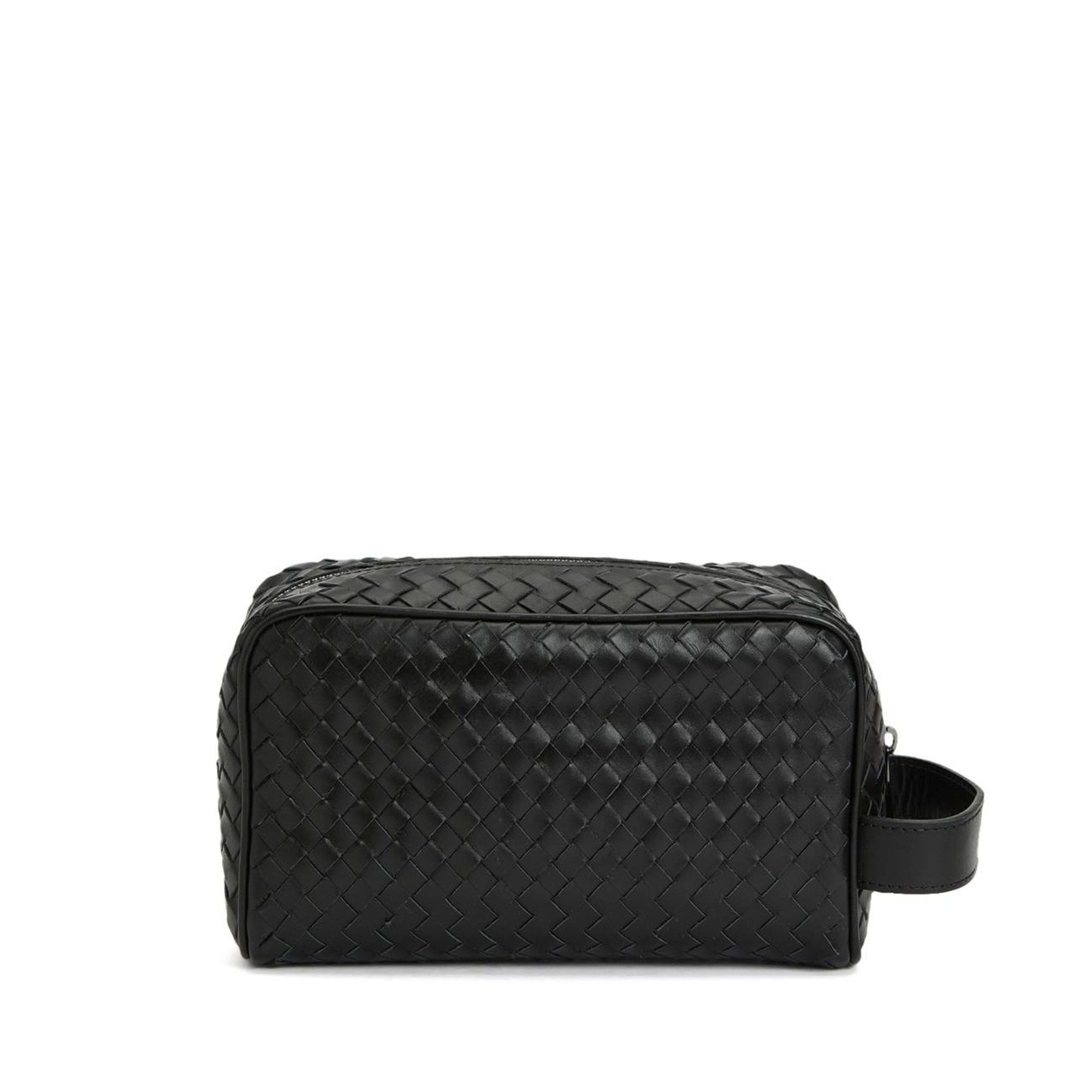 Network Erkek Siyah Deri Kozmetik Çantası