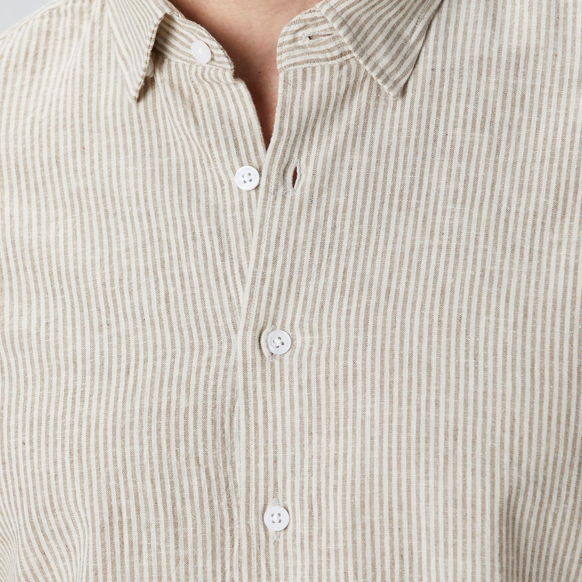 Network Erkek Vizon Keten Gömlek