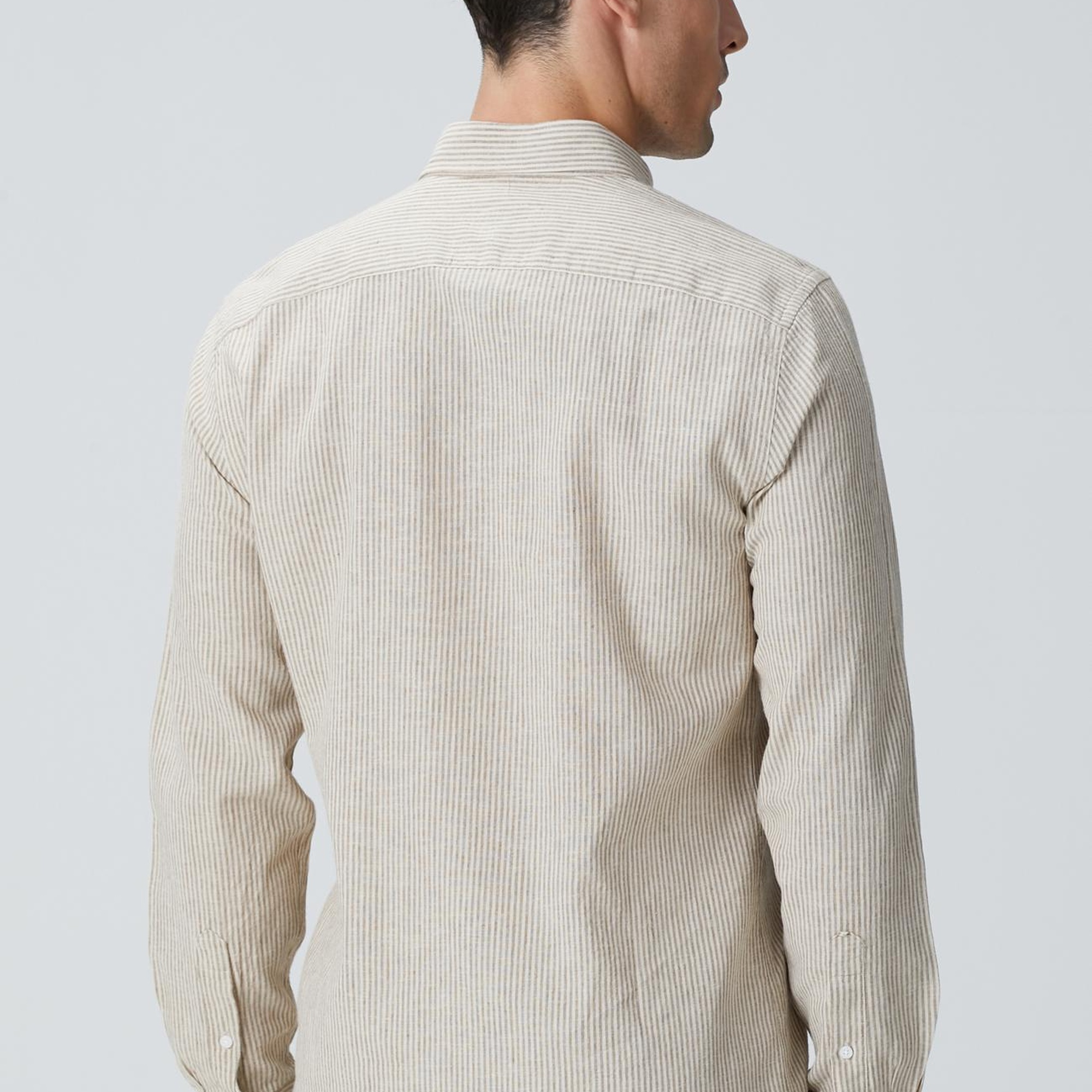 Network Erkek Vizon Keten Gömlek