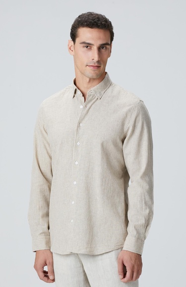  Network Erkek Vizon Keten Gömlek