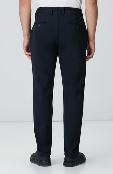  Network Erkek Lacivert Örme Pantolon