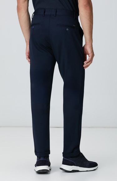  Network Erkek Lacivert Jogger Örme Pantolon