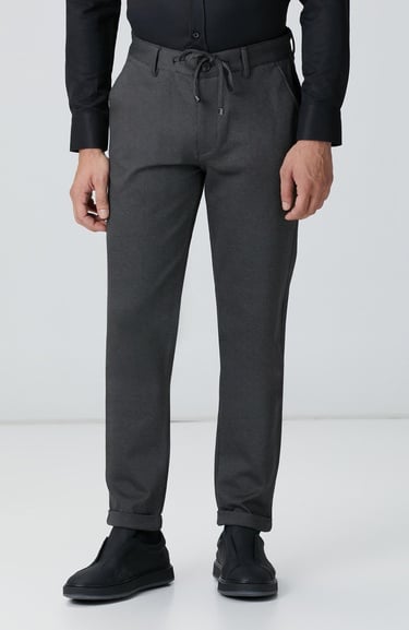  Network Erkek Antrasit Jogger Örme Pantolon