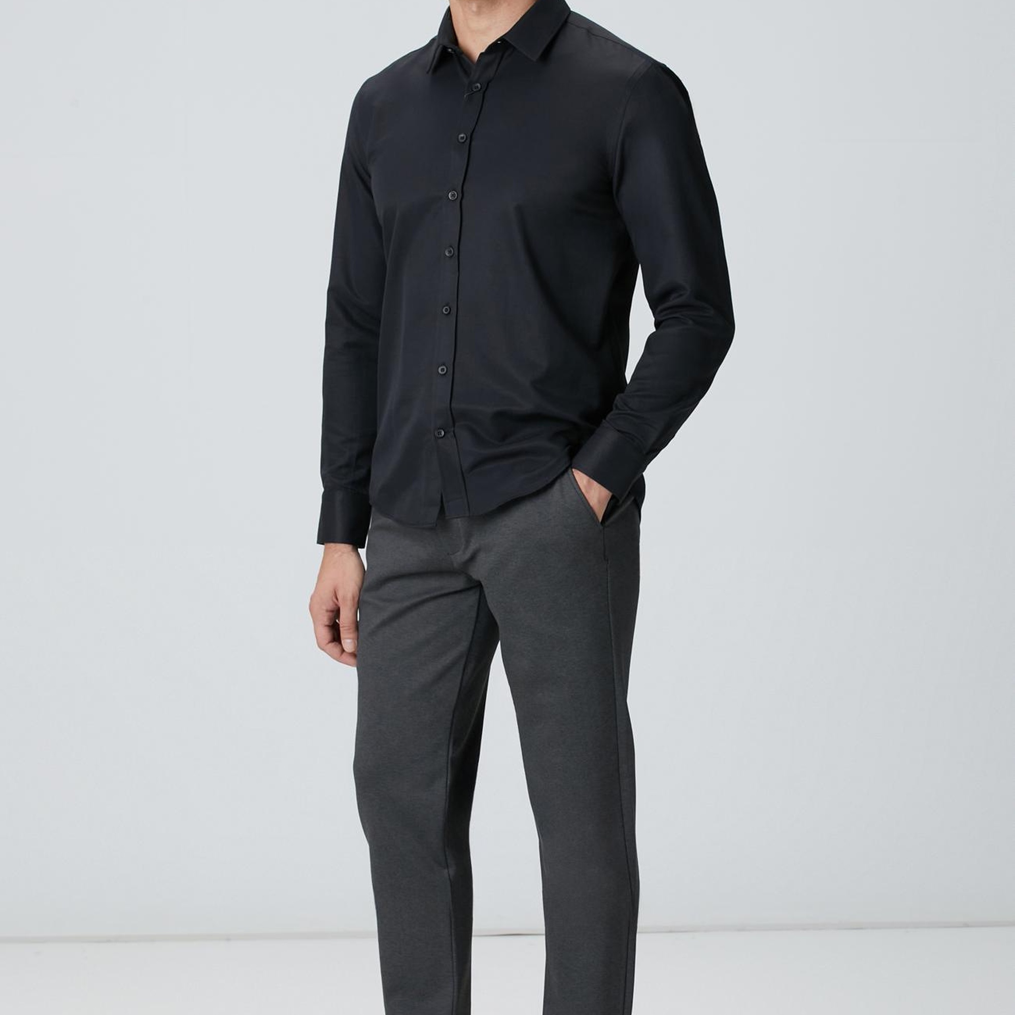 Network Erkek Antrasit Jogger Örme Pantolon