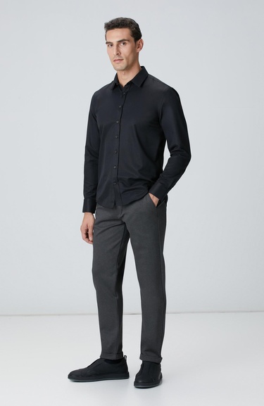  Network Erkek Antrasit Jogger Örme Pantolon