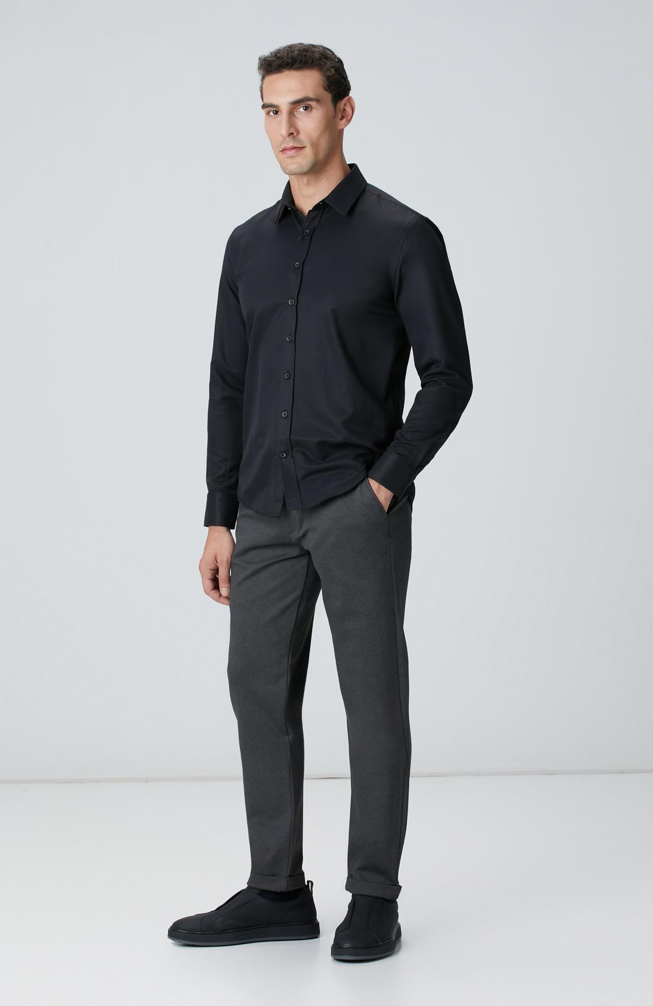  Network Erkek Antrasit Jogger Örme Pantolon