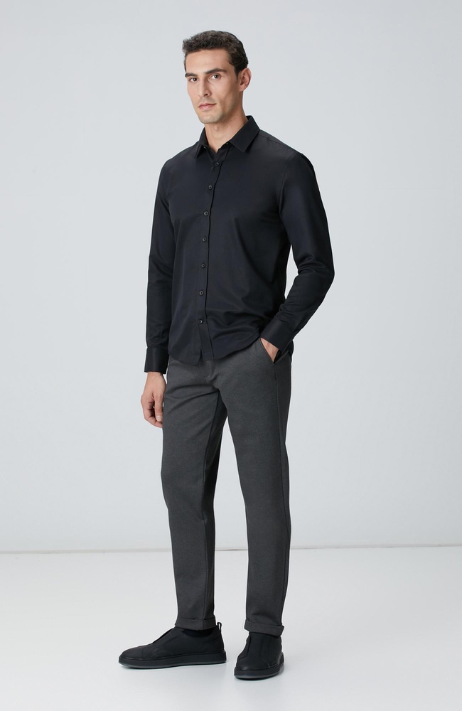  Network Erkek Antrasit Jogger Örme Pantolon