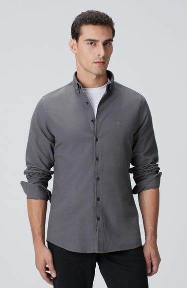  Network Erkek Antrasit Gömlek