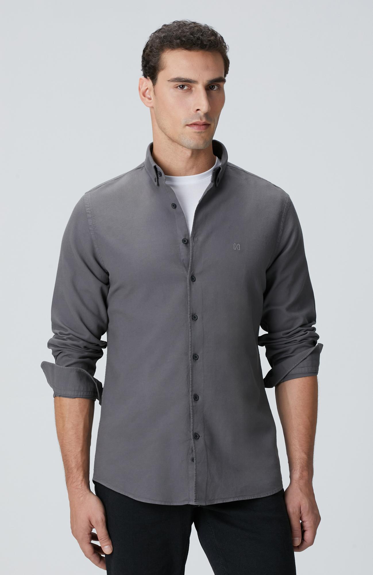  Network Erkek Antrasit Gömlek