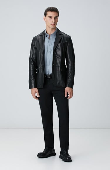  Network Erkek Siyah Chino Pantolon