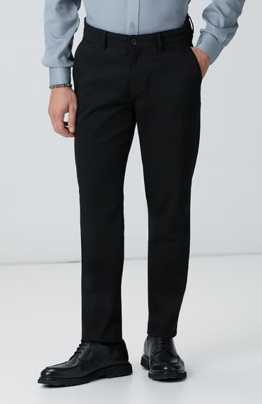  Network Erkek Siyah Chino Pantolon