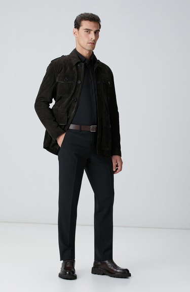  Network Erkek Siyah Petek Desen Gömlek