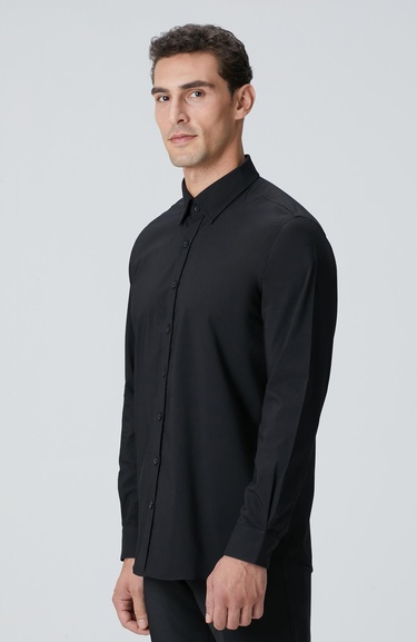  Network Erkek Siyah Petek Desen Gömlek