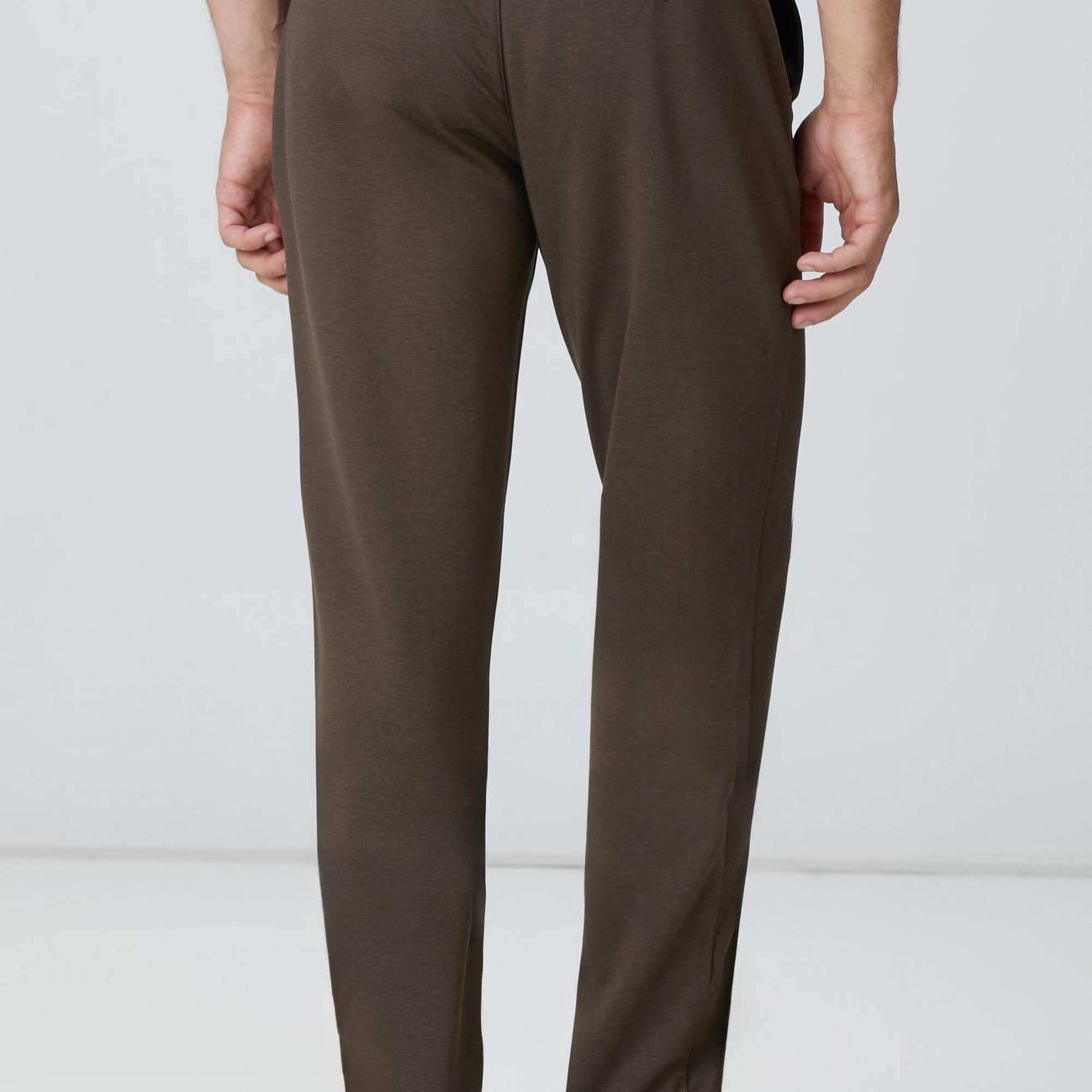 Network Erkek Acı Kahve Jogger Örme Pantolon