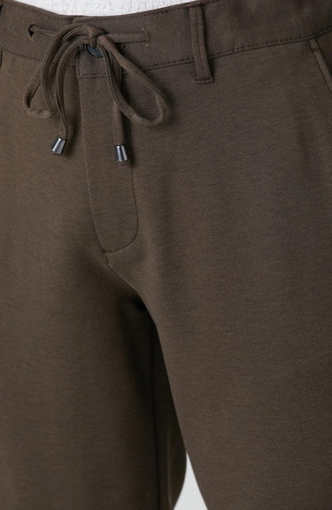  Network Erkek Acı Kahve Jogger Örme Pantolon