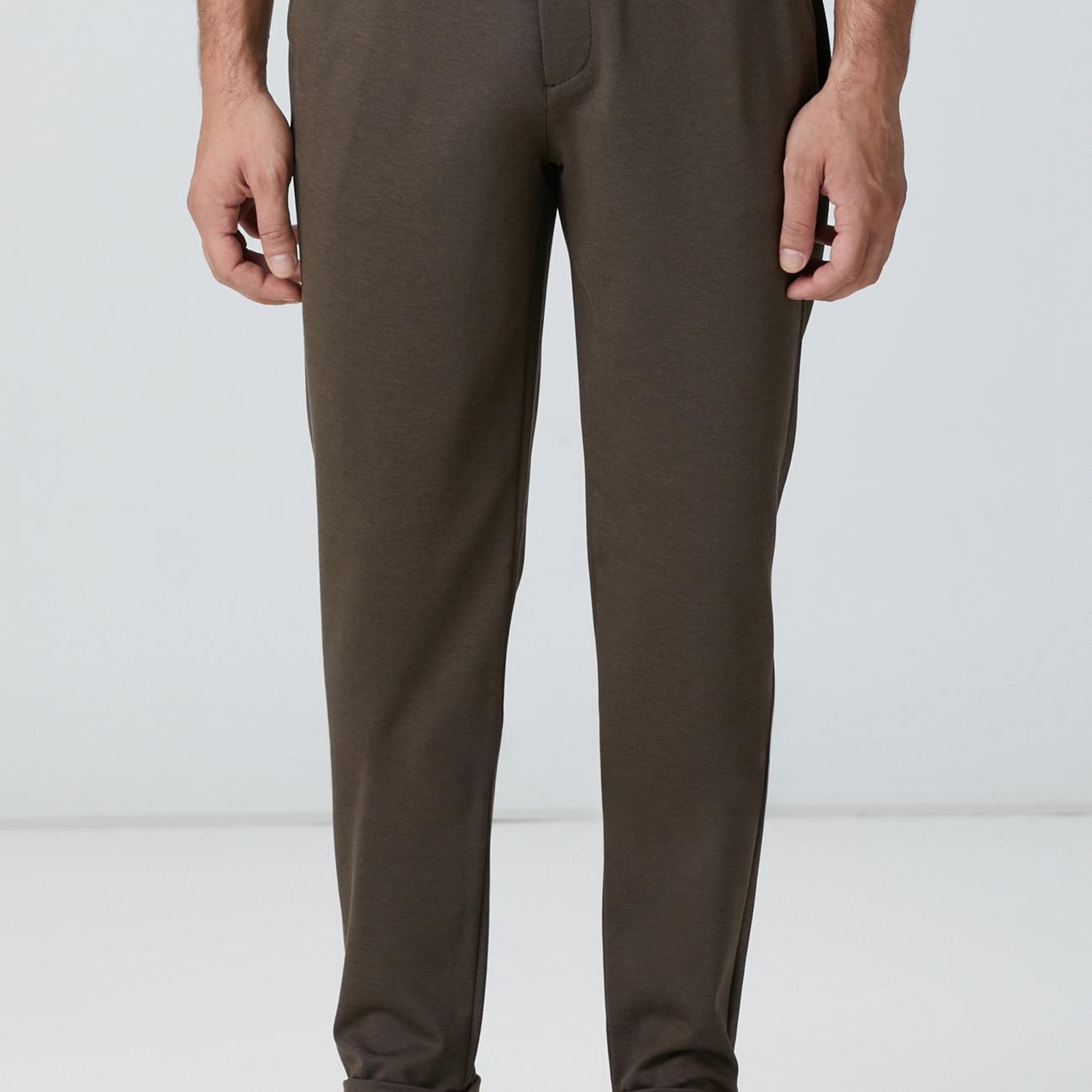 Network Erkek Acı Kahve Jogger Örme Pantolon