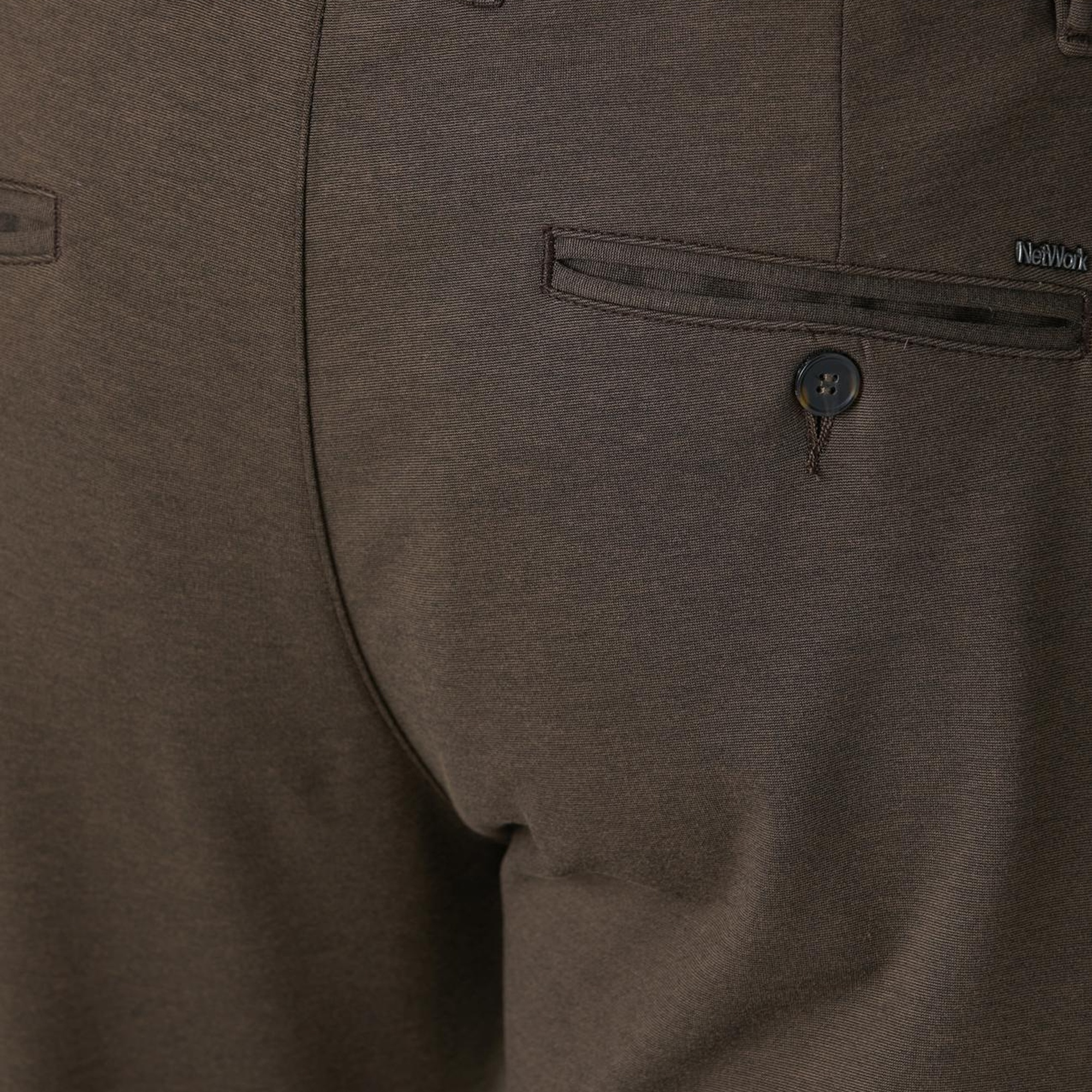 Network Erkek Acı Kahve Jogger Örme Pantolon