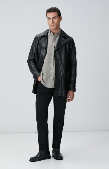  Network Erkek Siyah Denim Pantolon