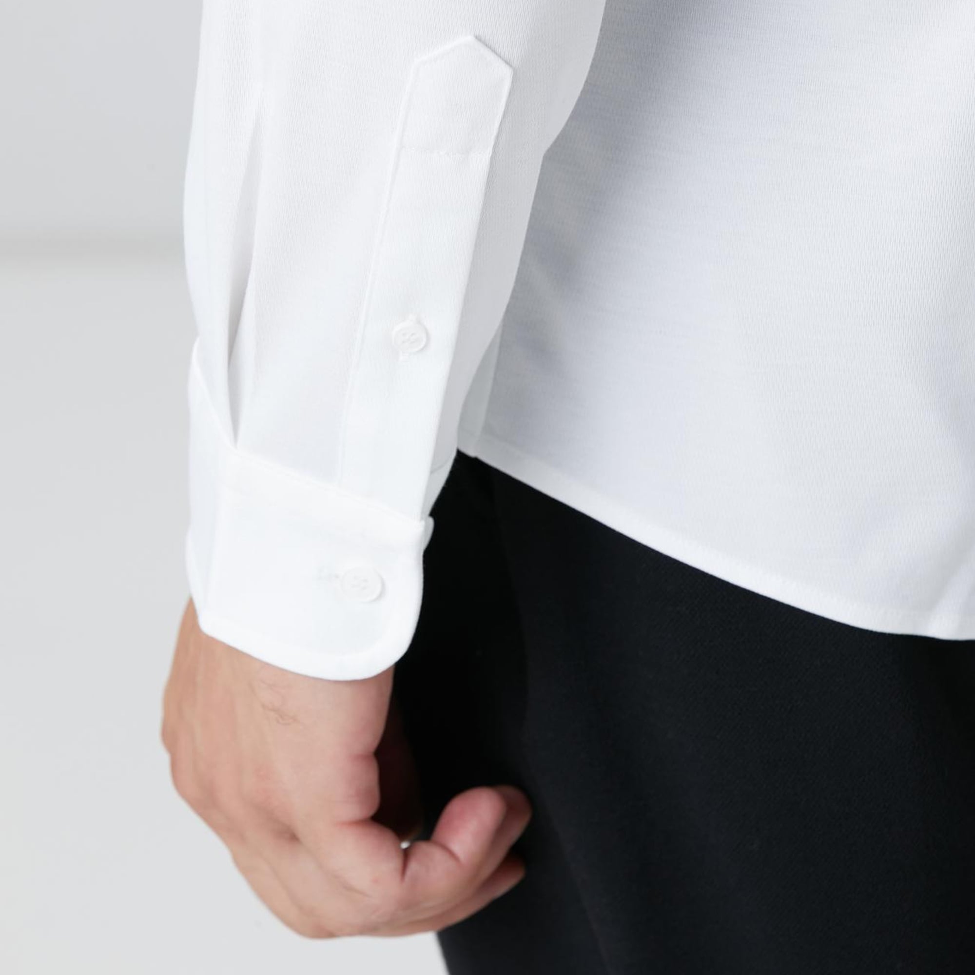 Network Erkek N-Tech Beyaz Örme Gömlek