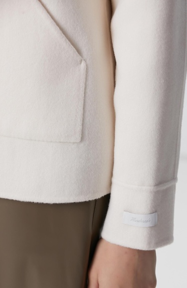  Network Kadın Limited Kırık Beyaz Yün Mont