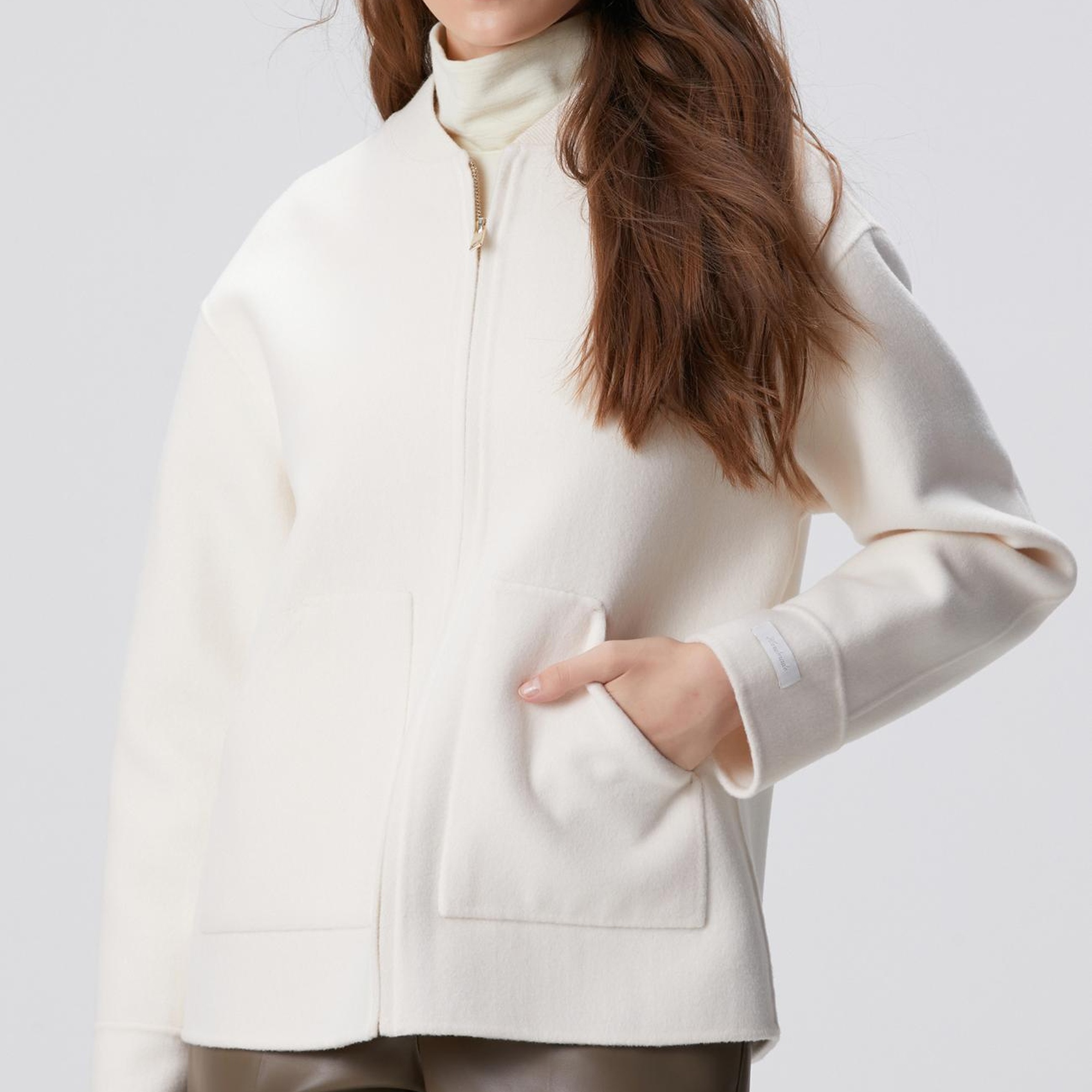 Network Kadın Limited Kırık Beyaz Yün Mont