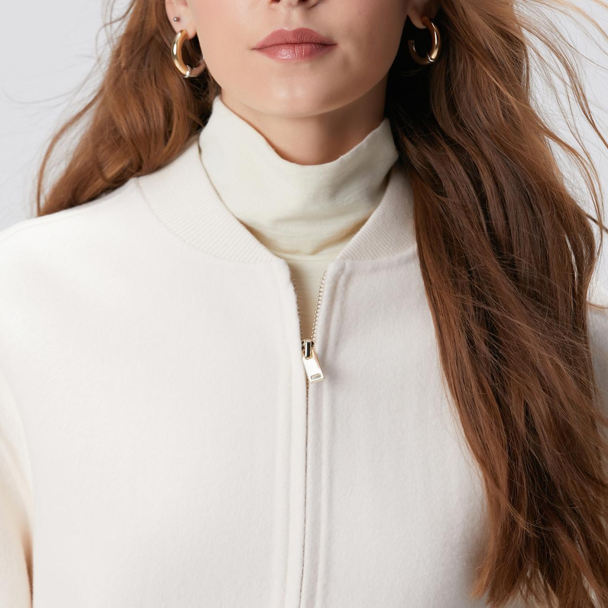 Network Kadın Limited Kırık Beyaz Yün Mont