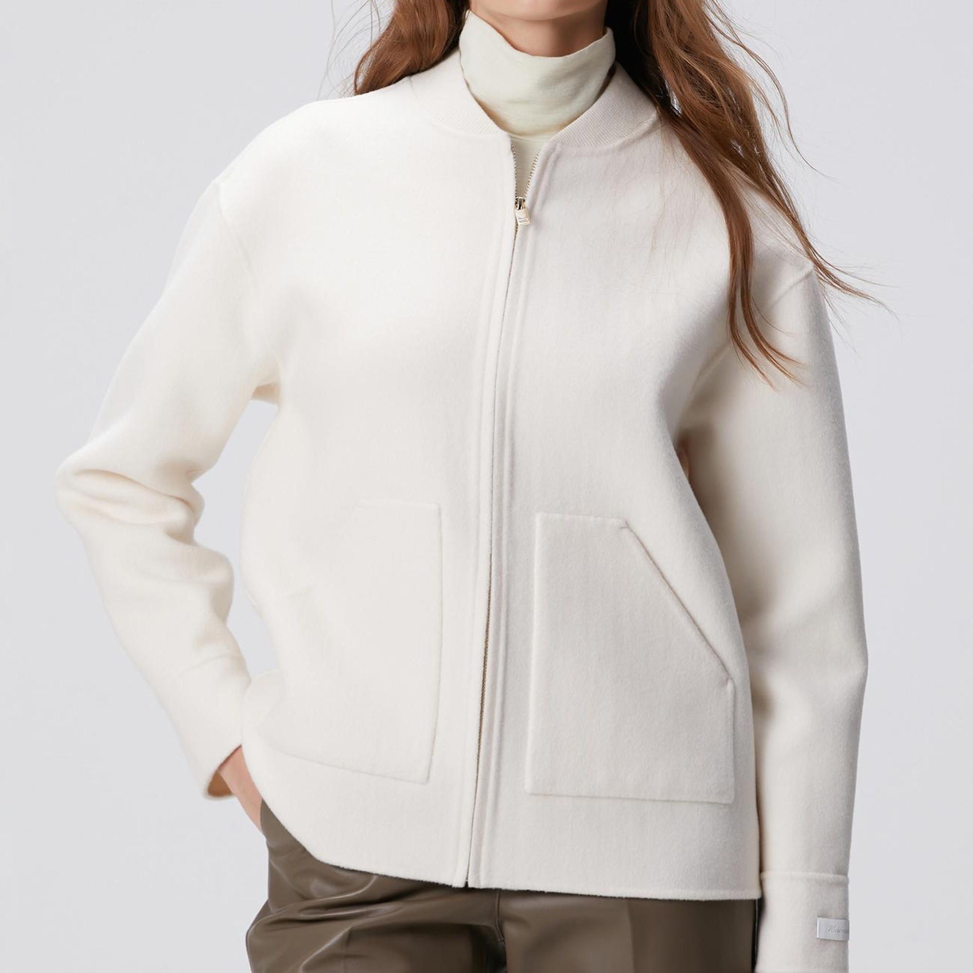 Network Kadın Limited Kırık Beyaz Yün Mont