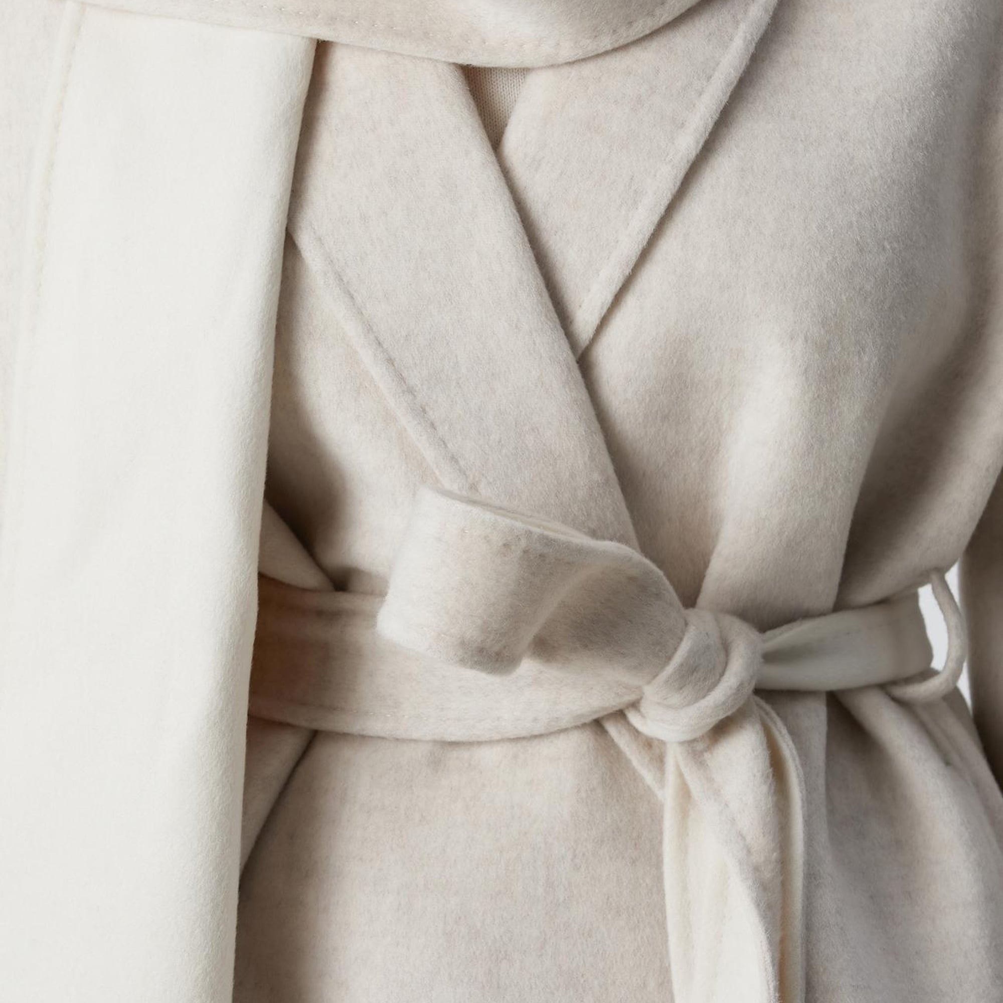 Network Kadın Limited Bej Melanj Handmade Yün Kaban